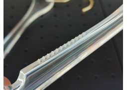 Вішалки-плечики акрилові 400х10мм. з золотистим гачком 